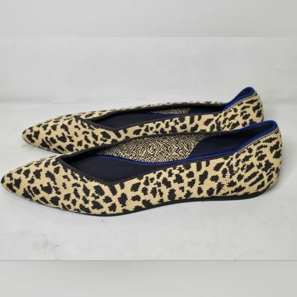 Rothy’s The Point Leopard Flats SZ 10 - Picture 2 of 8